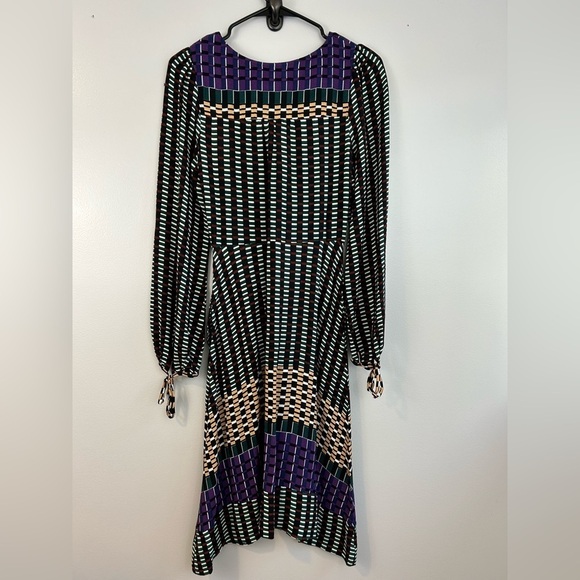 Anthropologie Maeve Gianna Long Sleeve Tunic Mixed Print Multicolor Dress Size 2 - Picture 10 of 14